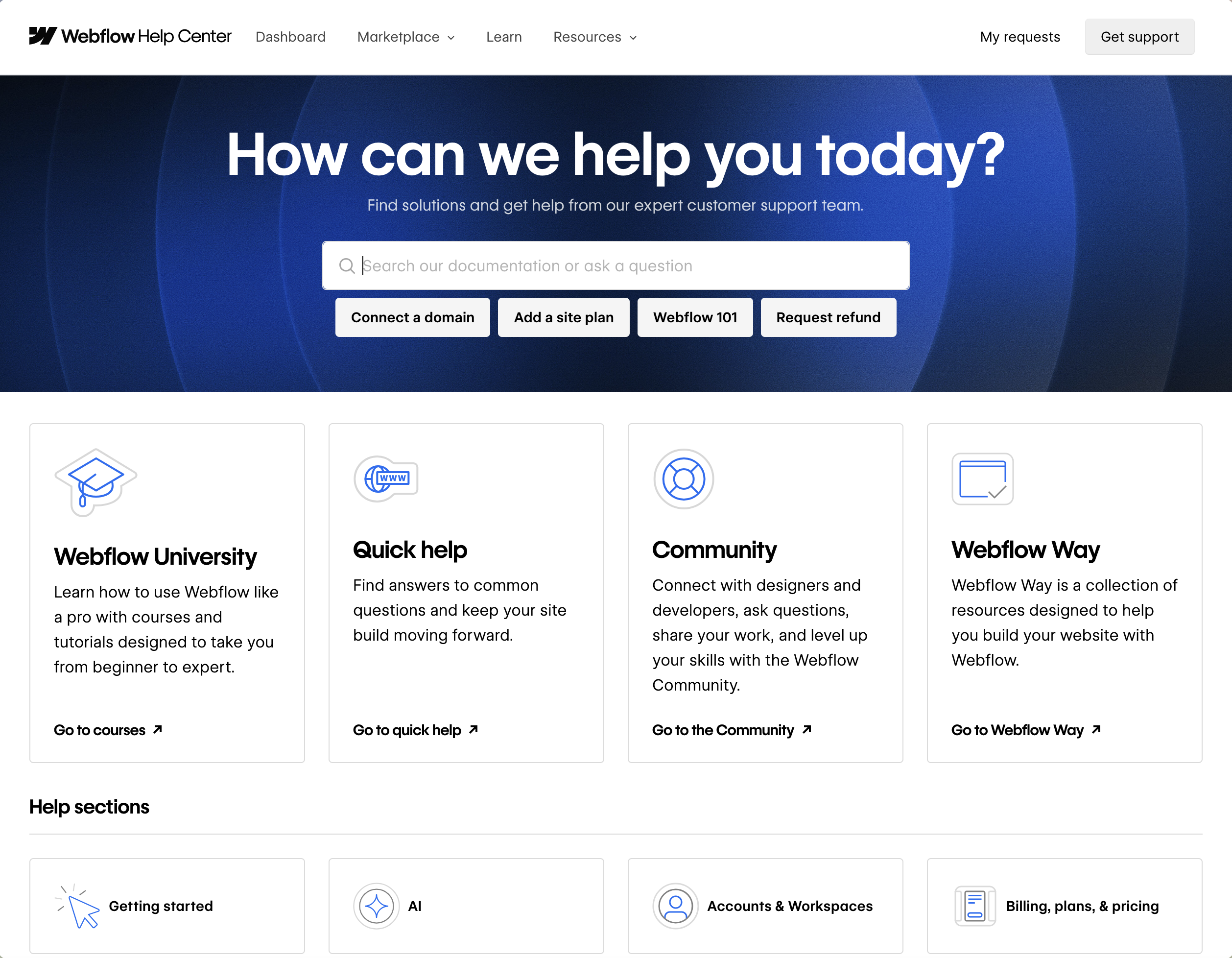 Webflow Help Center